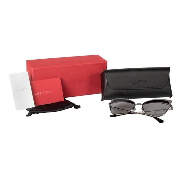 Valentino Grey Cat Eye Sunglasses